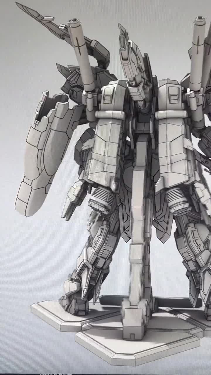 Gundam TR-6, Ex-s, Xi Figure | 1/100 Scale | 3D Print File Model