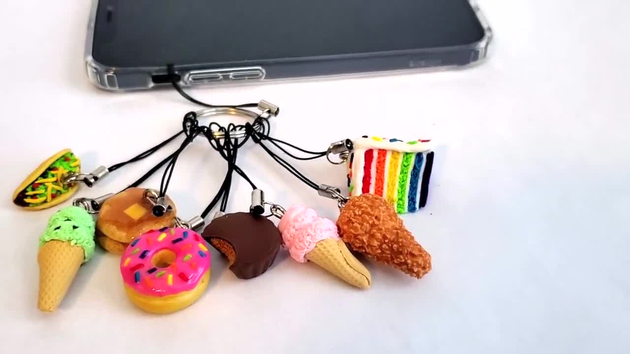 Hotdog Keychain or Phone Charm Food Accessories Cute :D -  Israel