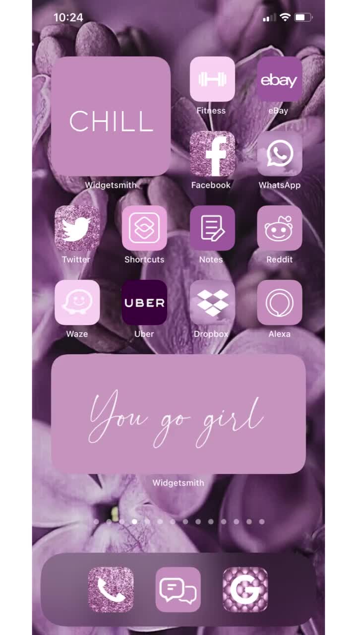 App Icons Pink & Glitter Cute Aesthetic Pink Pastel Widgets 