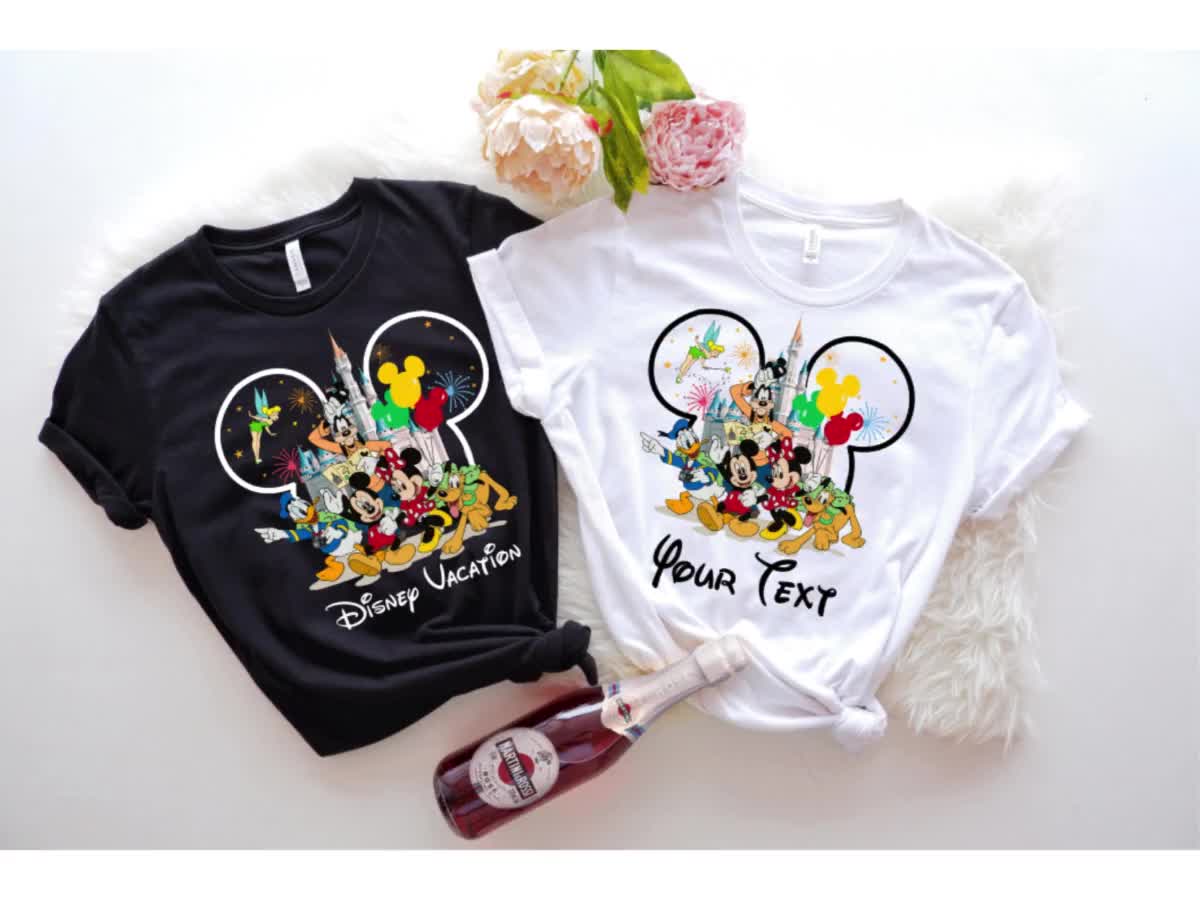 Custom Disney 2025 Family Matching Shirt,Disneyland Tee, Disney Family  Vacation 2025 T-Shirts,Personalized Disney World Magic Castle Outfits, image size:1200x900