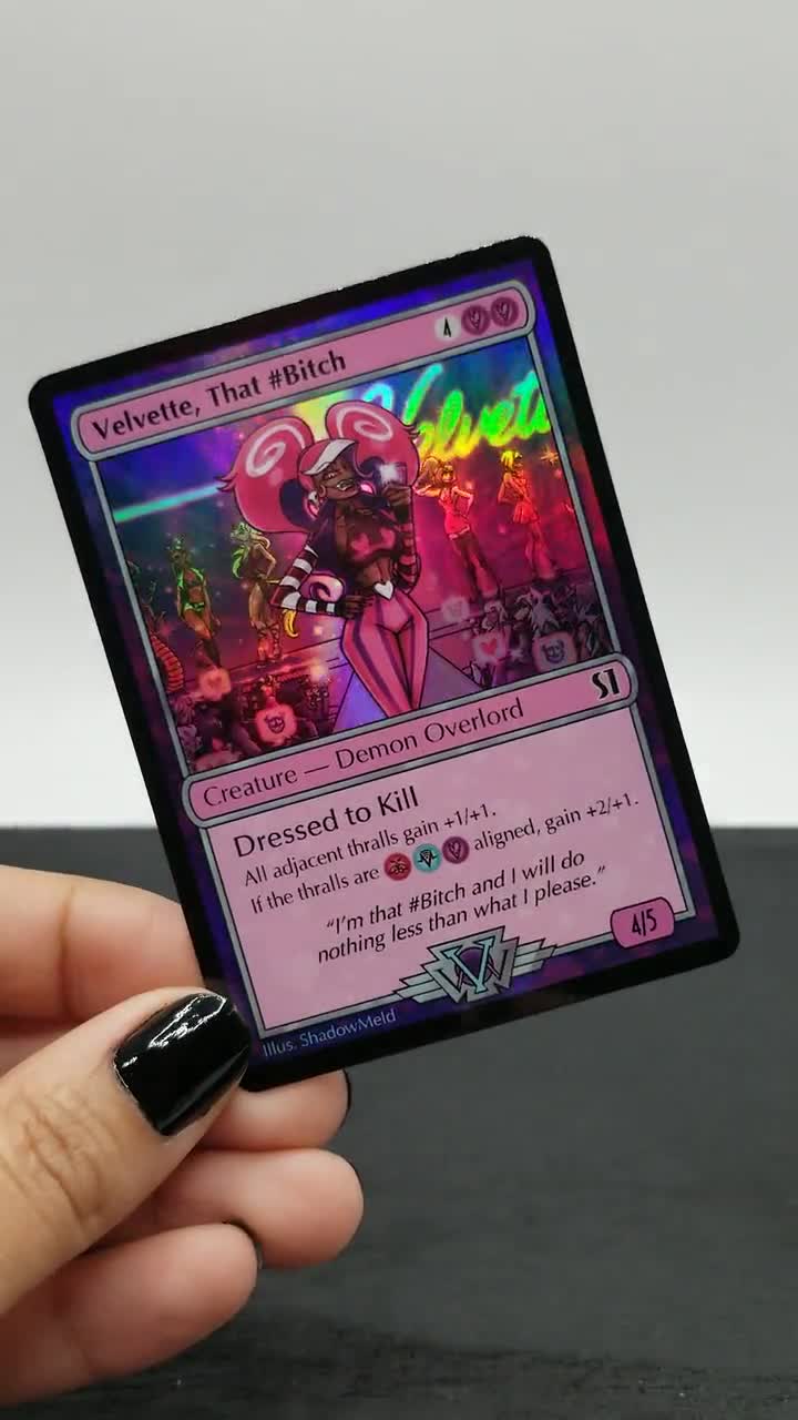 Hazbin Hotel Velvette Fancard TCG Style - Etsy