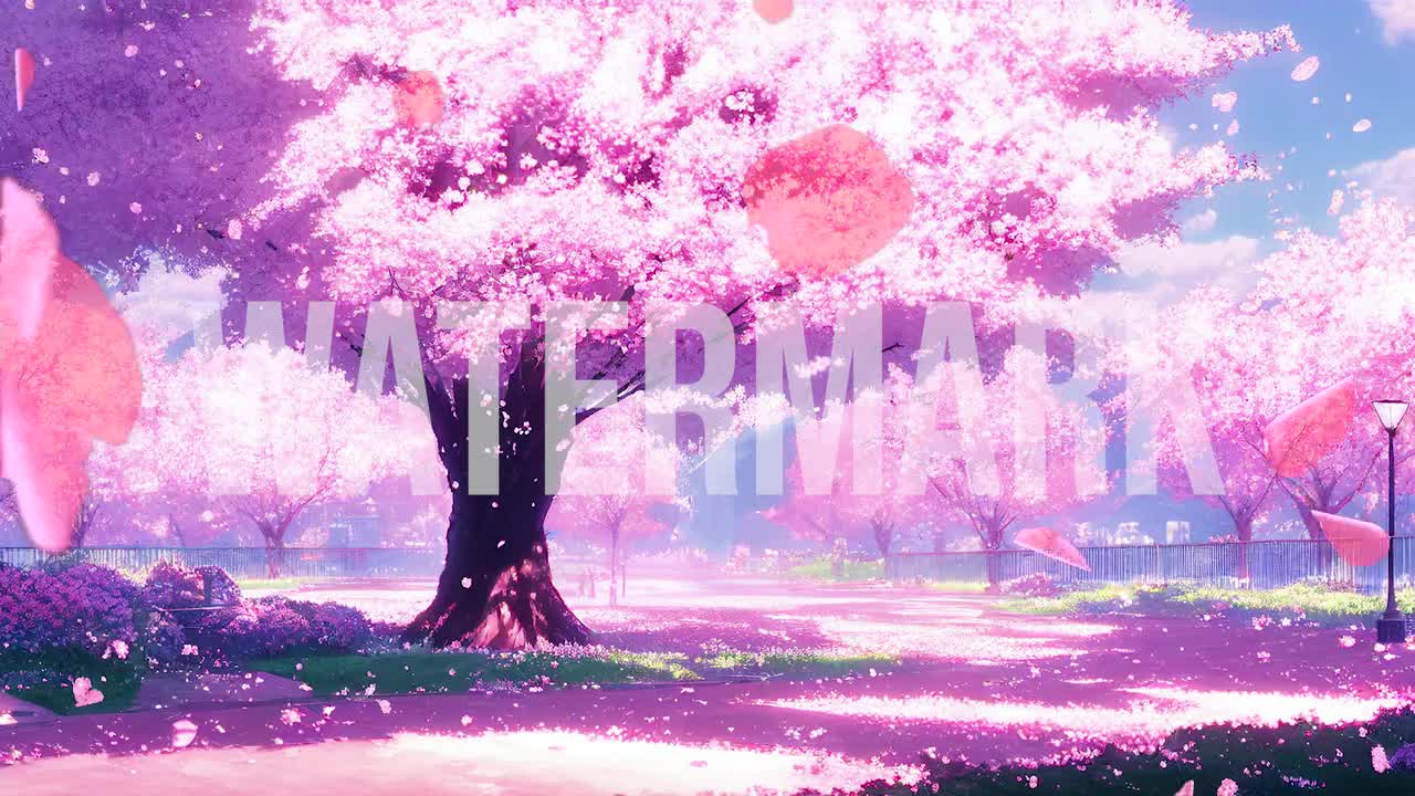 ANIMATED BACKGROUND Cherry Blossom Full HD Lofi Perfect - Etsy