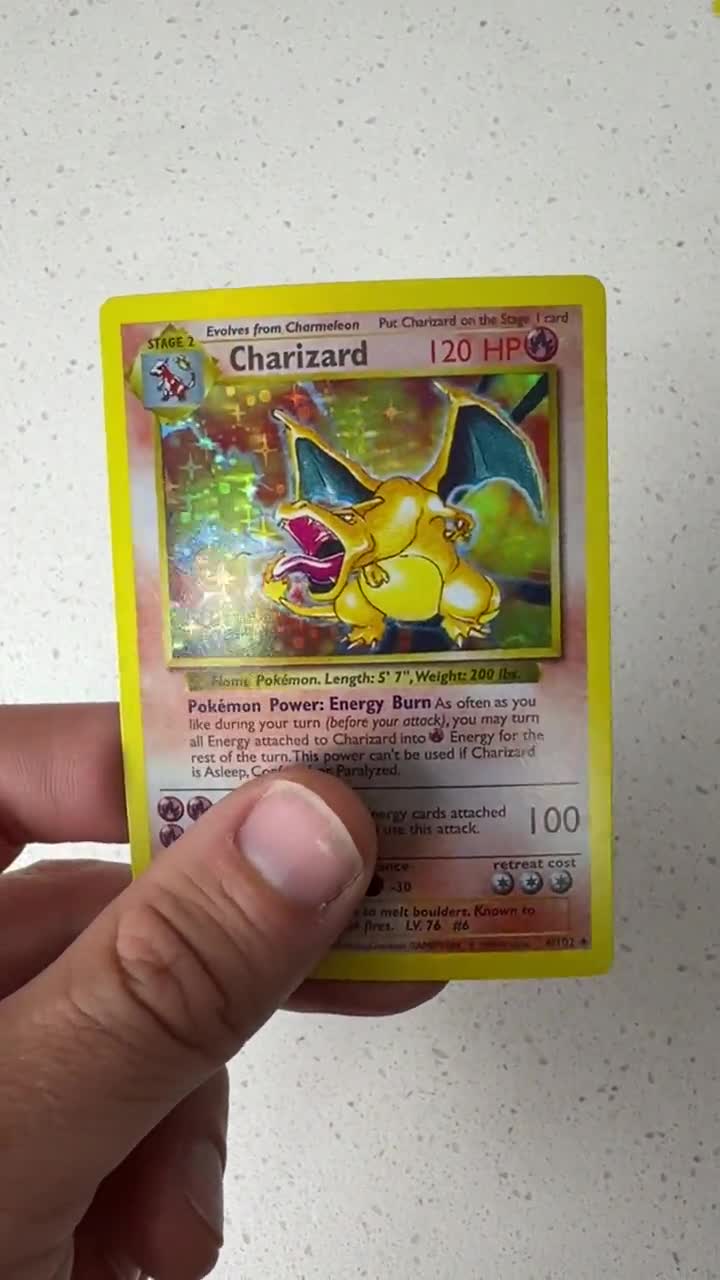 Charizard Holographic Pokemon Proxy Card - 1st Edition Replica