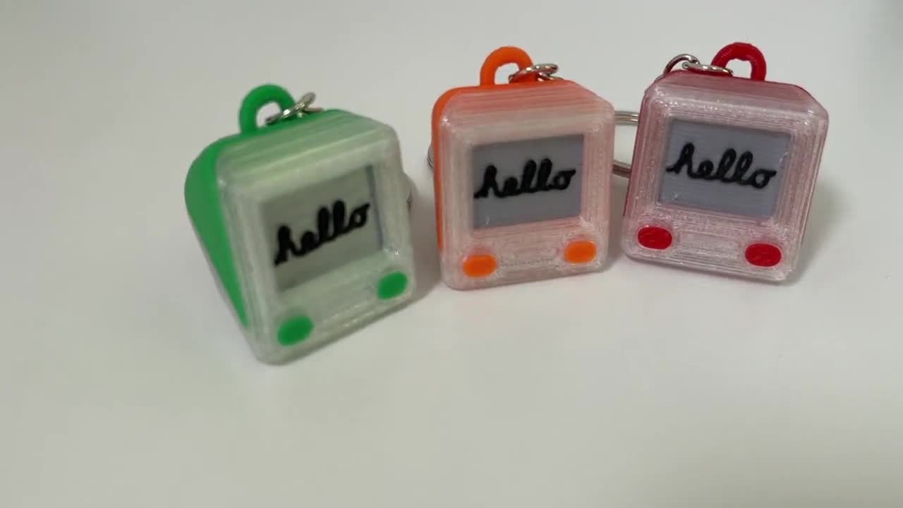 Retro Apple Imac G3 Keychain Computer Miniature for Diorama