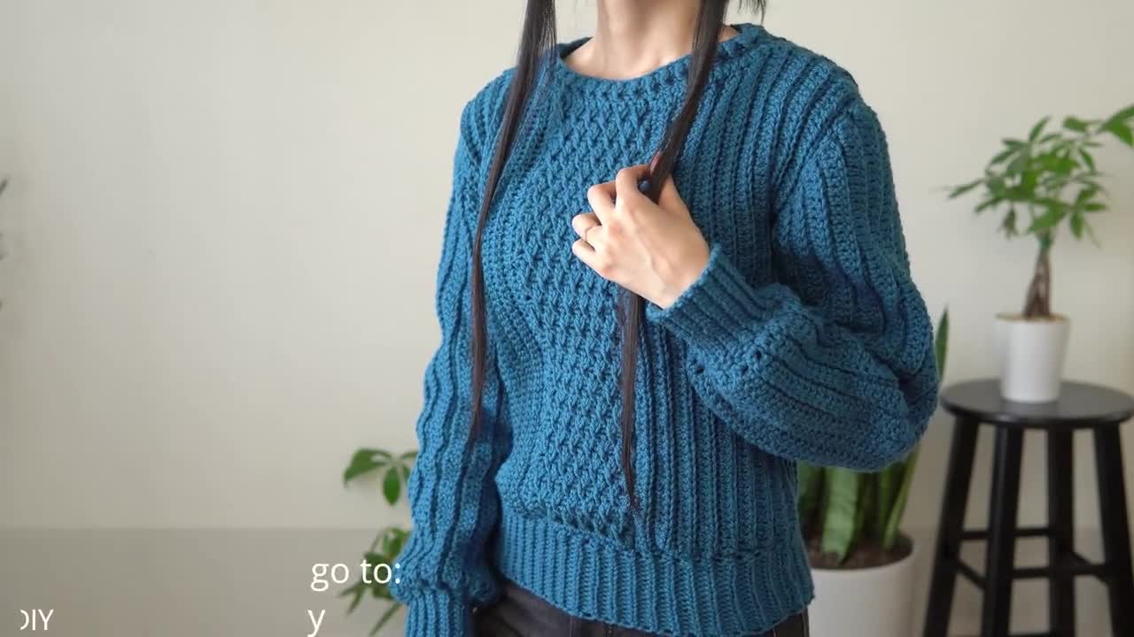 Crochet Pattern | Comfy Alpine Sweater Pattern | PDF Download