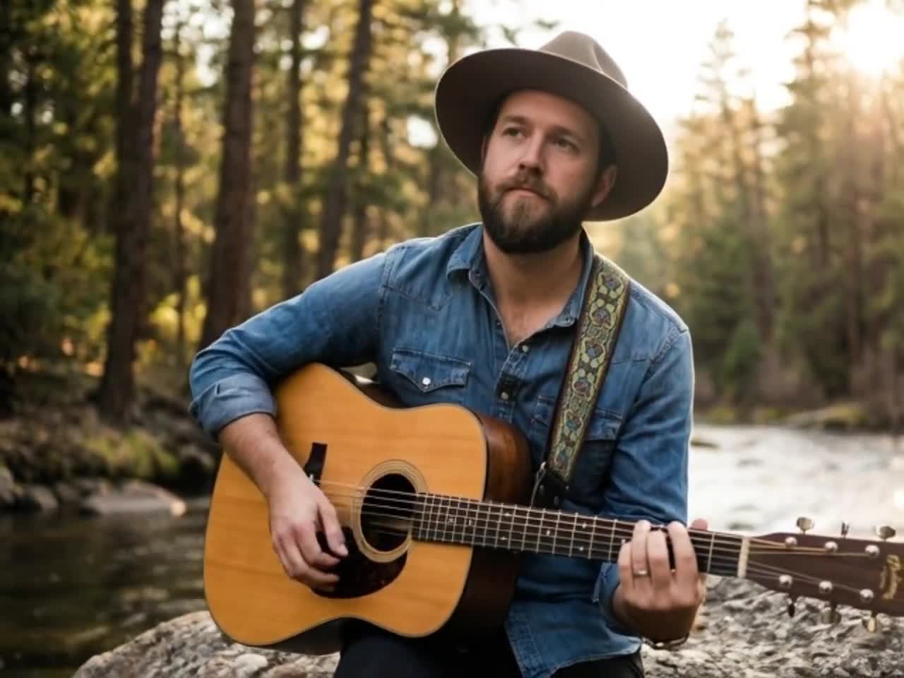 Gitarrengurt, Verstellbarer Personalisierter Gitarrengurt mit Lederenden, Für elektrische Akustik- oder Bassgitarren, Geblümt, "SUPERNOVA" video poster