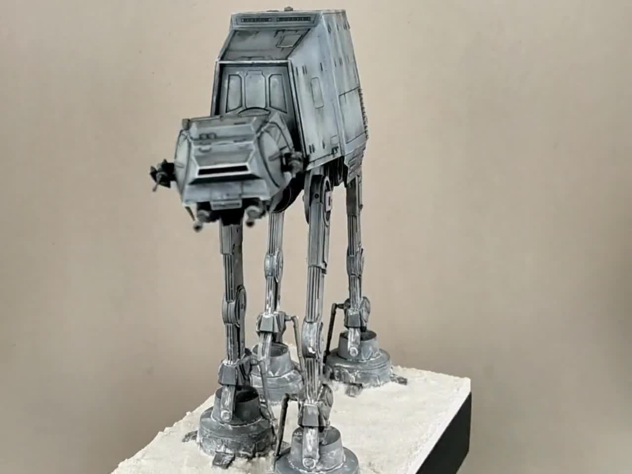 1/144 Scale Star Wars Imperial AT-AT - Built and Hand Painted