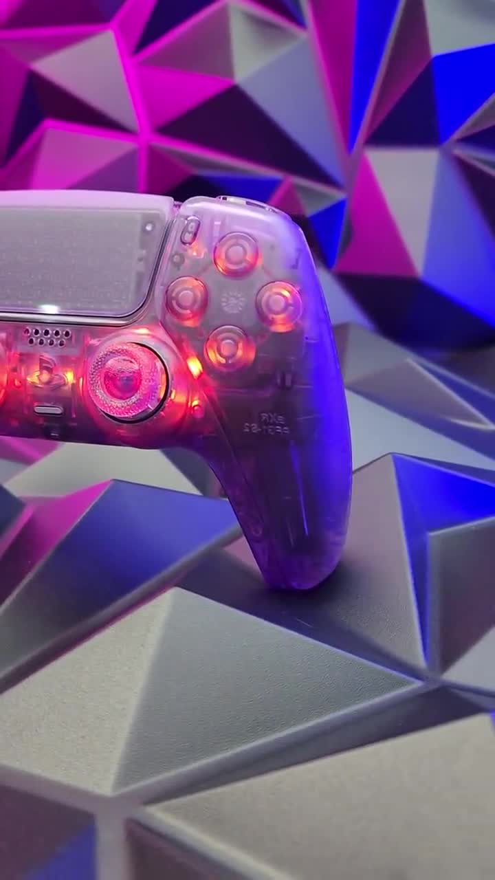 Atomic Purple RGB LED PS5 Controller Killscreen X Sony Playstation