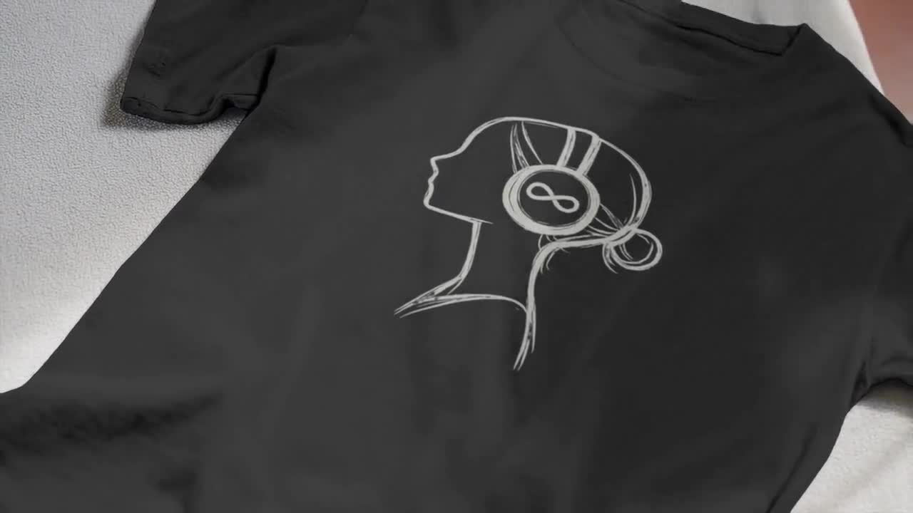 Deep Work T-Shirt – Minimalist Headphones, Infinity Loop Graphic Tee video poster