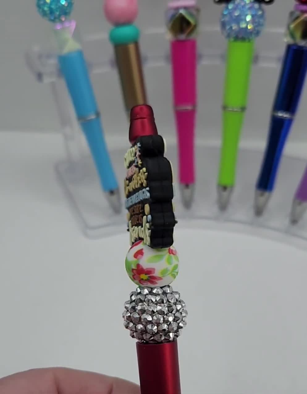 Co-Worker Pen // Emotional Support Co-worker // Friend // Beaded Ink Pen // Ready to Ship 11/25 video poster