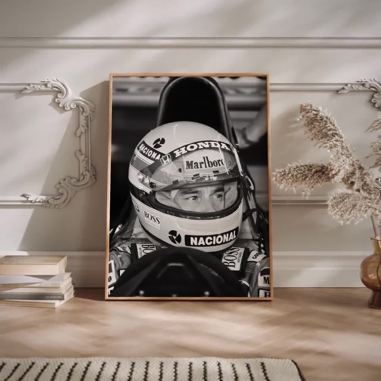 アイルトン・セナのポスター、F1レースの壁アート、フォーミュラワン