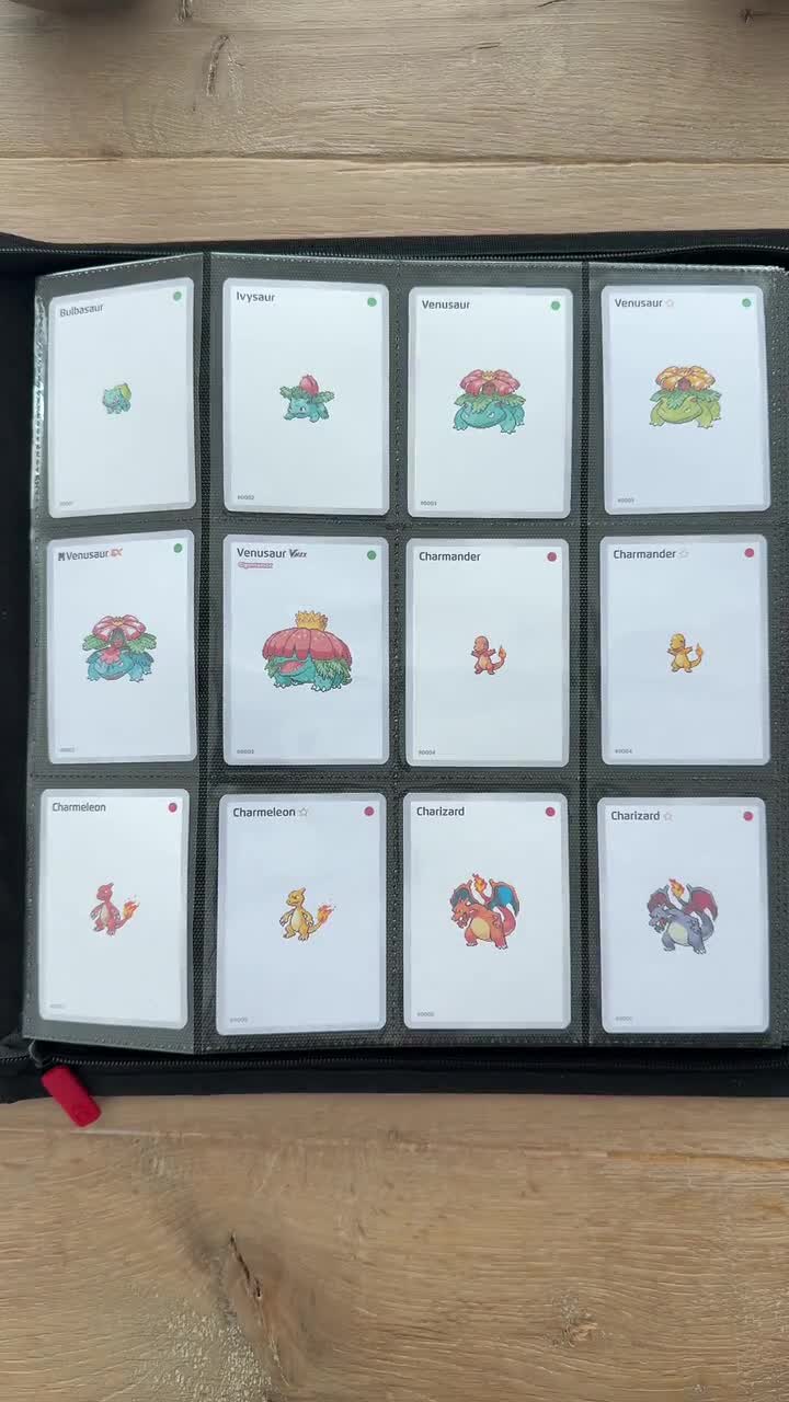 Gen1Collector ポケモンプレースホルダーカード 全国図鑑バインダー