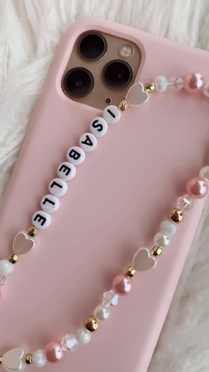 LunarCharm Lanière De Téléphone Ornée De Perles Pour La Coque