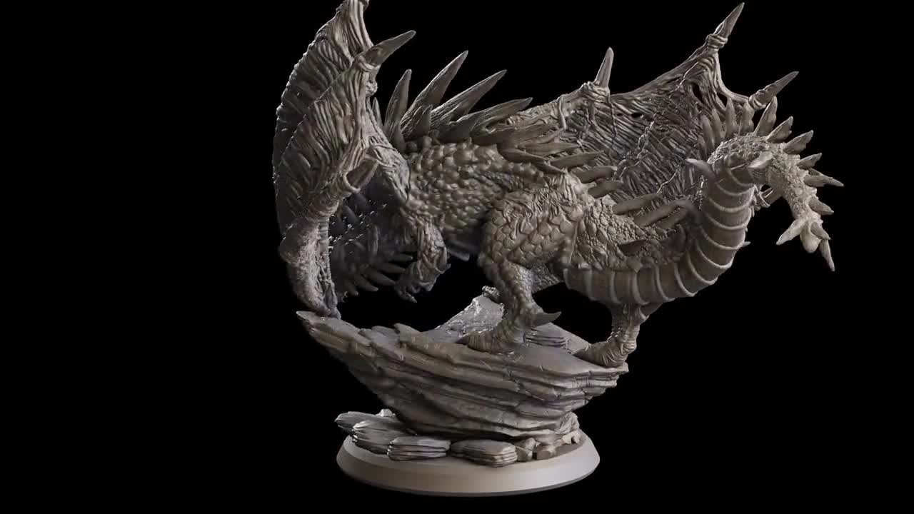 １８世紀 竜像 古代竜ミニチュア｜巨大竜ボス｜未塗装レジン製 - Etsy 日本