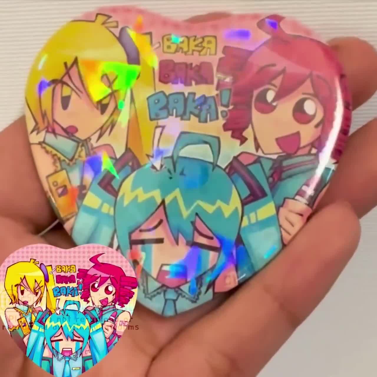 トリプルバカハートピンズ [ホログラフィック] [VOCALOID] - Etsy 日本