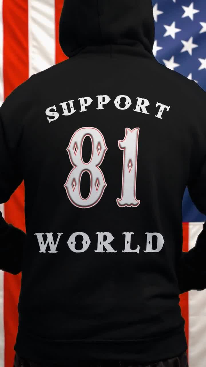 01 Hells Angels Nomads Spain Winged Wheel Support81 Hoodie - Etsy