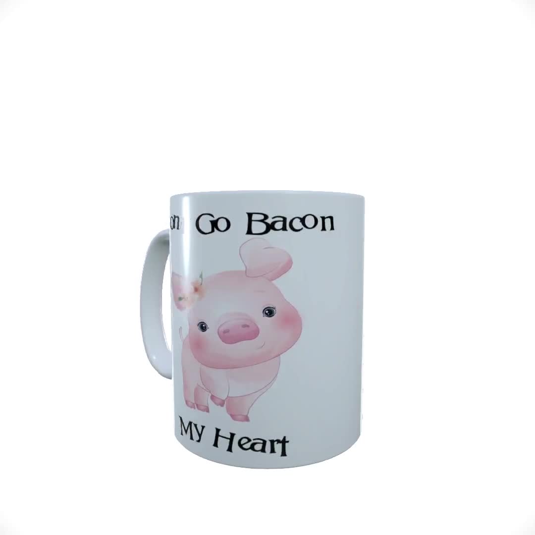 cochon tasse de thé tacheté