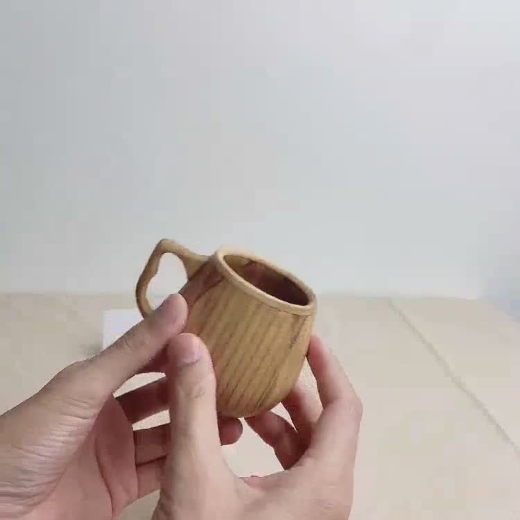 Bamboo Cup With Handle, Tea Cup Coffee Cup Bamboo, Wooden Cup Unique Style,  Japanese Chinese Tea Cup, Bamboo Mug, Gift Idea 