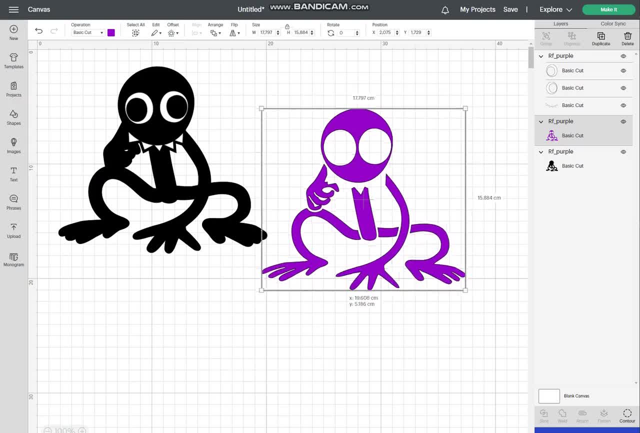 Speed Drawing Of Purple Friends Bundle Rainbow friends Svg