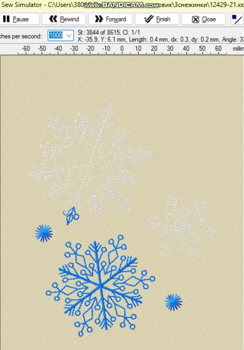 Mini Snowflakes Machine Embroidery Christmas - Single Run Stitch Delicate  Designs - Instant Download