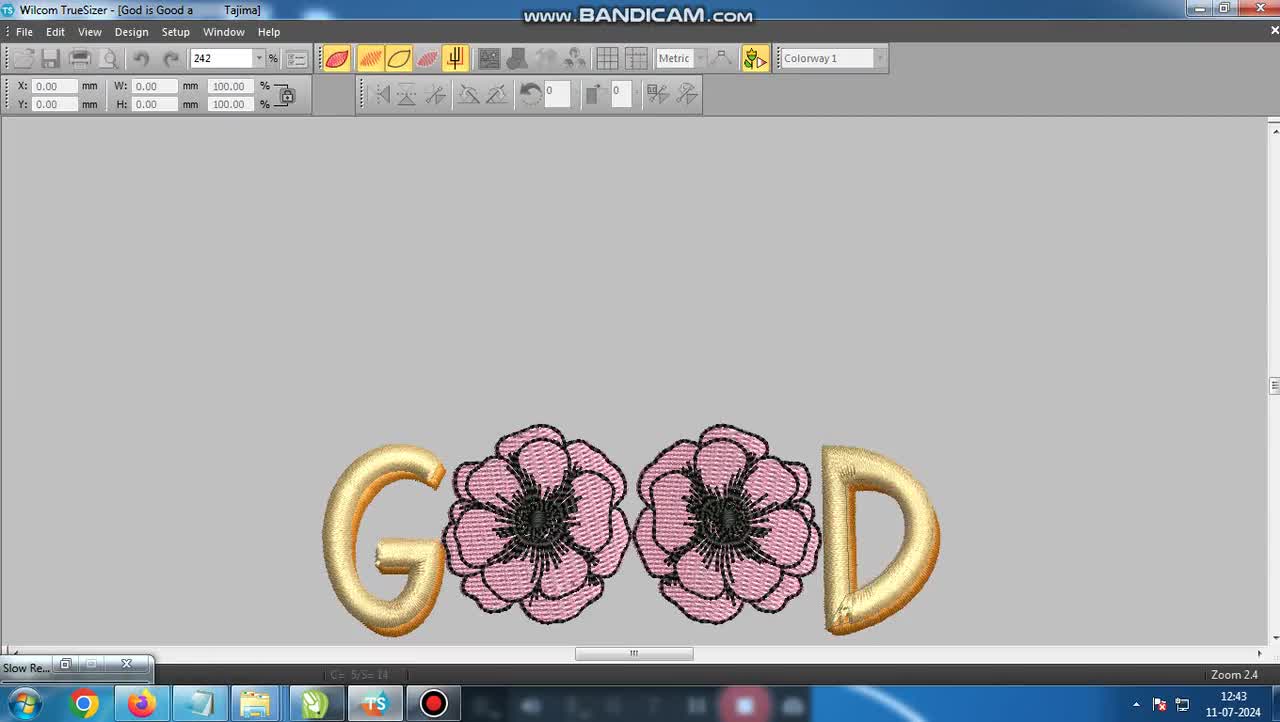 God is Good Embroidery Designs | God is Good With Flower DST File