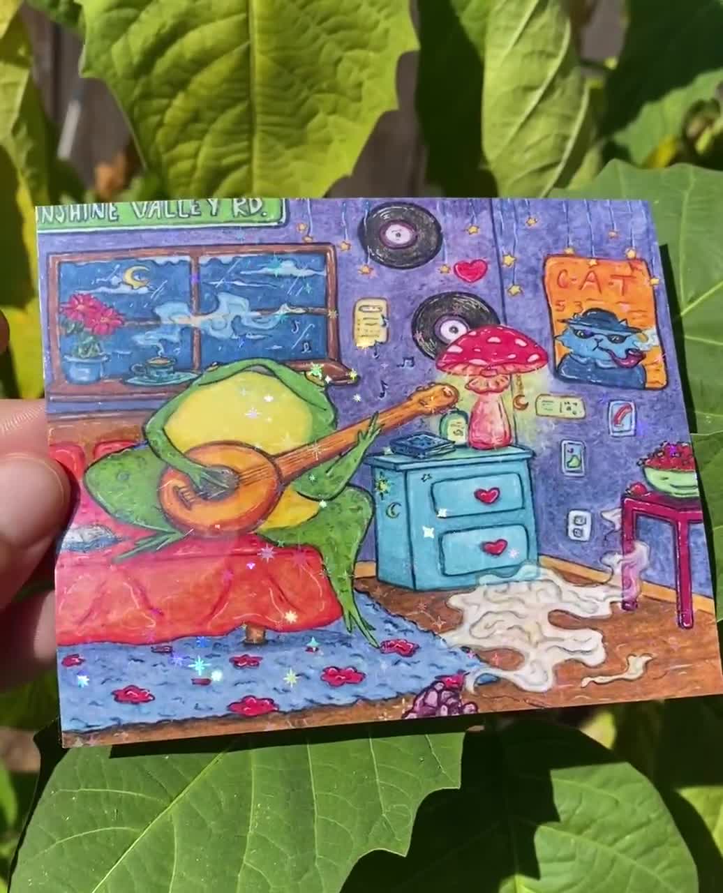 Sexy Frog Vinyl Sticker 