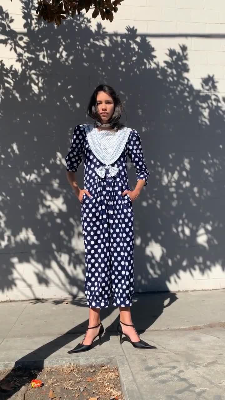 Polka dot jumpsuit Archives - STYLE DU MONDE