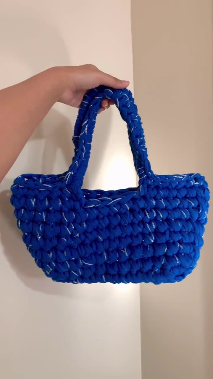 Handmade Shoulder Bag | T-shirt Yarn | Tote Bag | Gift for Her - Etsy