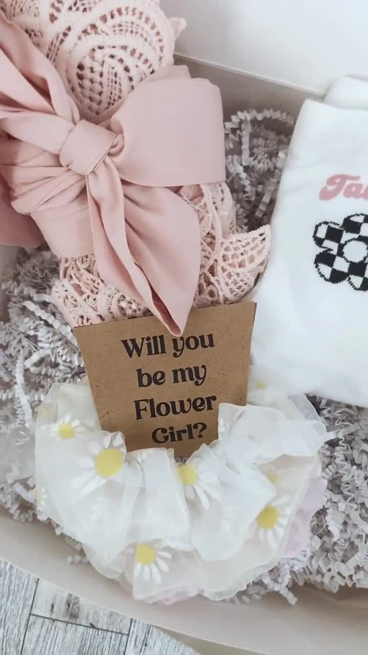 Flower Girl Proposal Box Gift, Flower Girl Gift Set, Flower