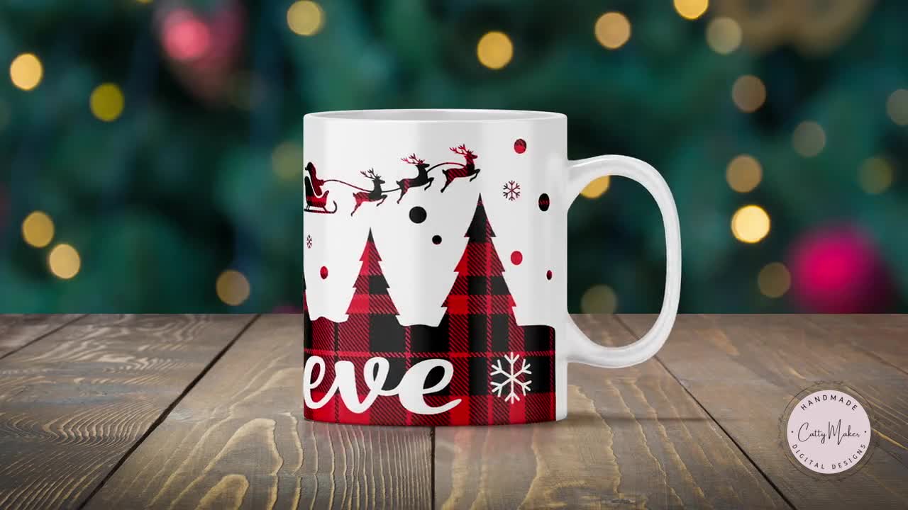 Pressa per tazze di Natale, Pressa per tazze natalizie, Design per tazze in  formato SVG, Cricut Mug Press SVG, Pressa per tazze con renne, Buon Natale  in formato SVG, sublimazione png 