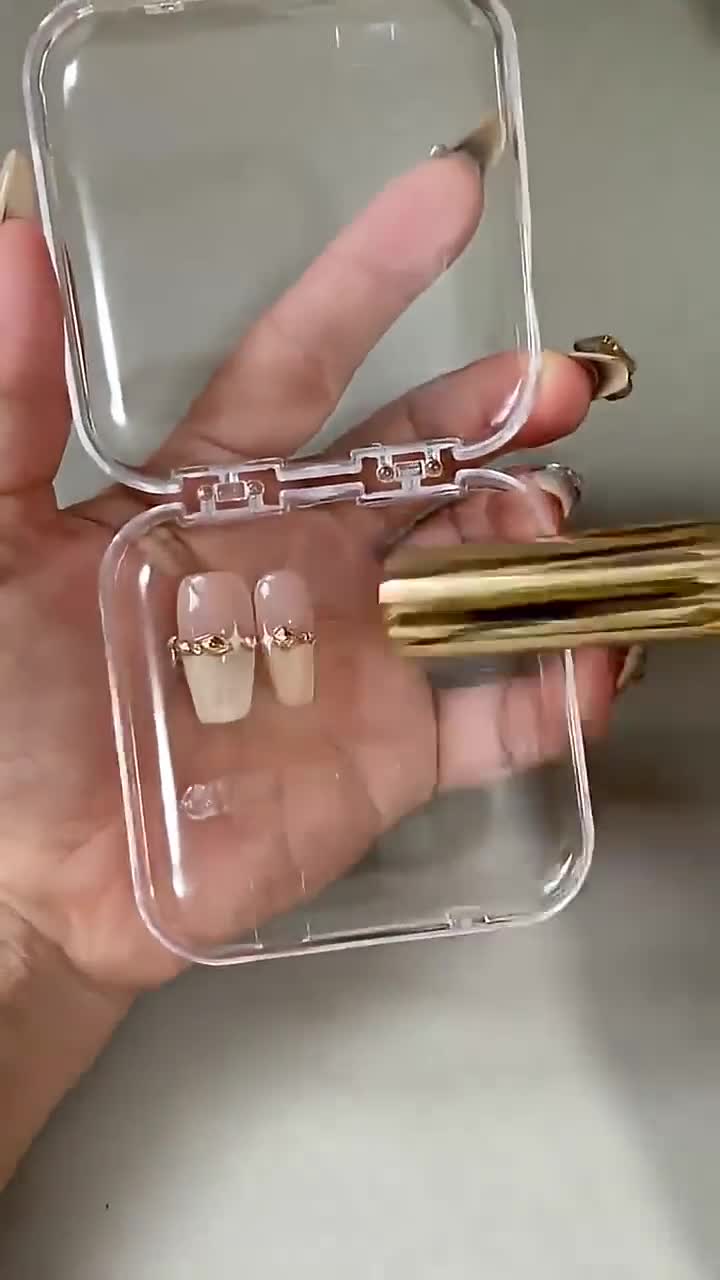 Vampire Glass Press On Nails: Dark Red Chrome Gothic Nails video poster