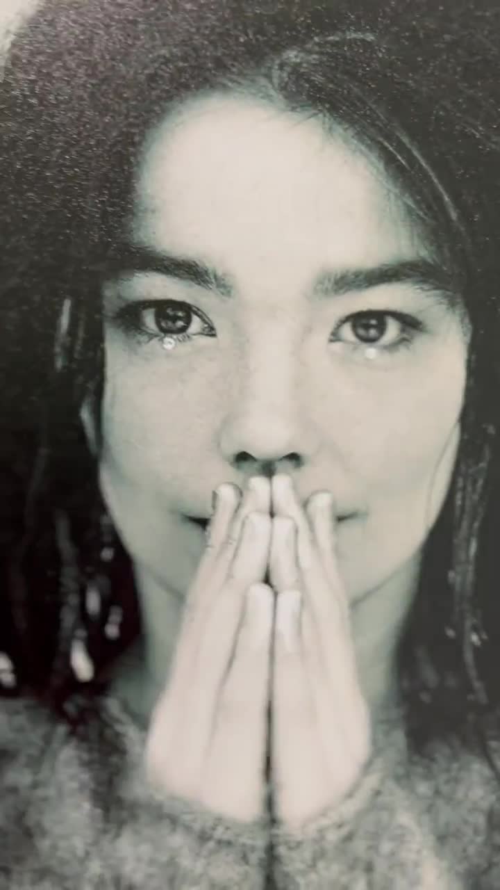 Young Björk Portrait Poster - Debut Album Cover Print, Music