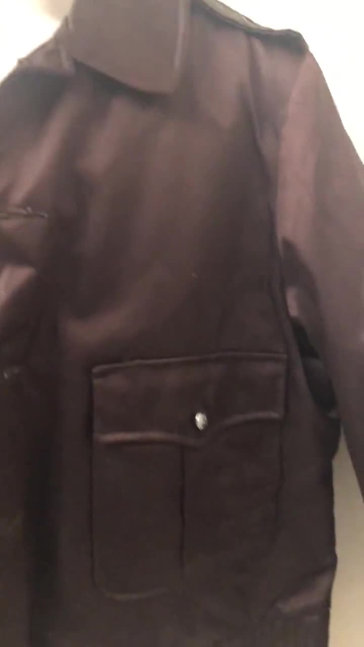 Boston Police Leather Jacket Black - Men's Vintage Style