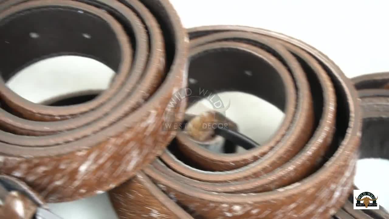 Real COWHIDE Leather Belts for Adults| 100% Natural Cow hide Belts for Men and Women | Genuine Cowhide Belts for Cowboys, Cowgirls video poster