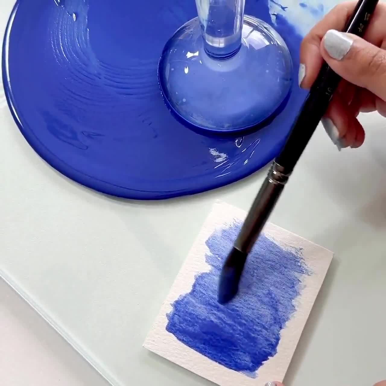 本物のラピスラズリ・ウルトラマリン水彩絵具、15ml 手作り宝石