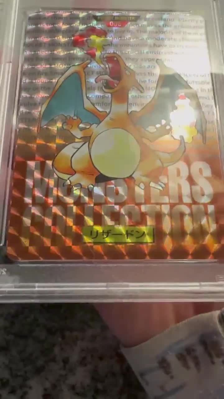 Charizard-prism #6 Pokémon Japanese 1996 Carddass Proxy Slab - Etsy