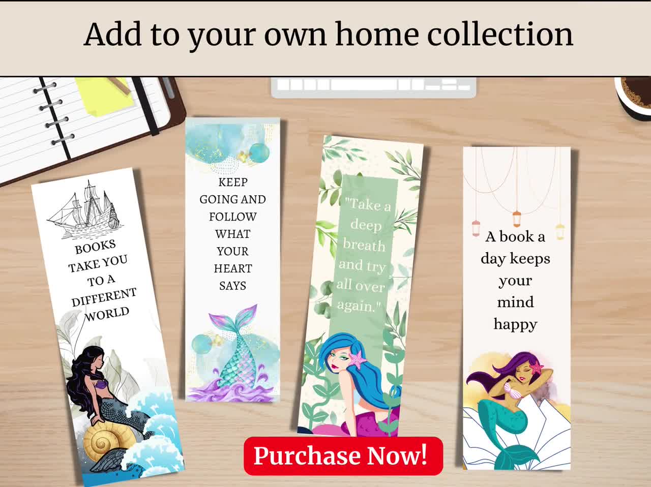 Buy Mermaid Bookmark, Printable Bookmarks, Digital Bookmark, Fantasy,  Bookmark Set, Cute Bookmark, Custom Bookmarks, Unique Bookmark Online in  India 