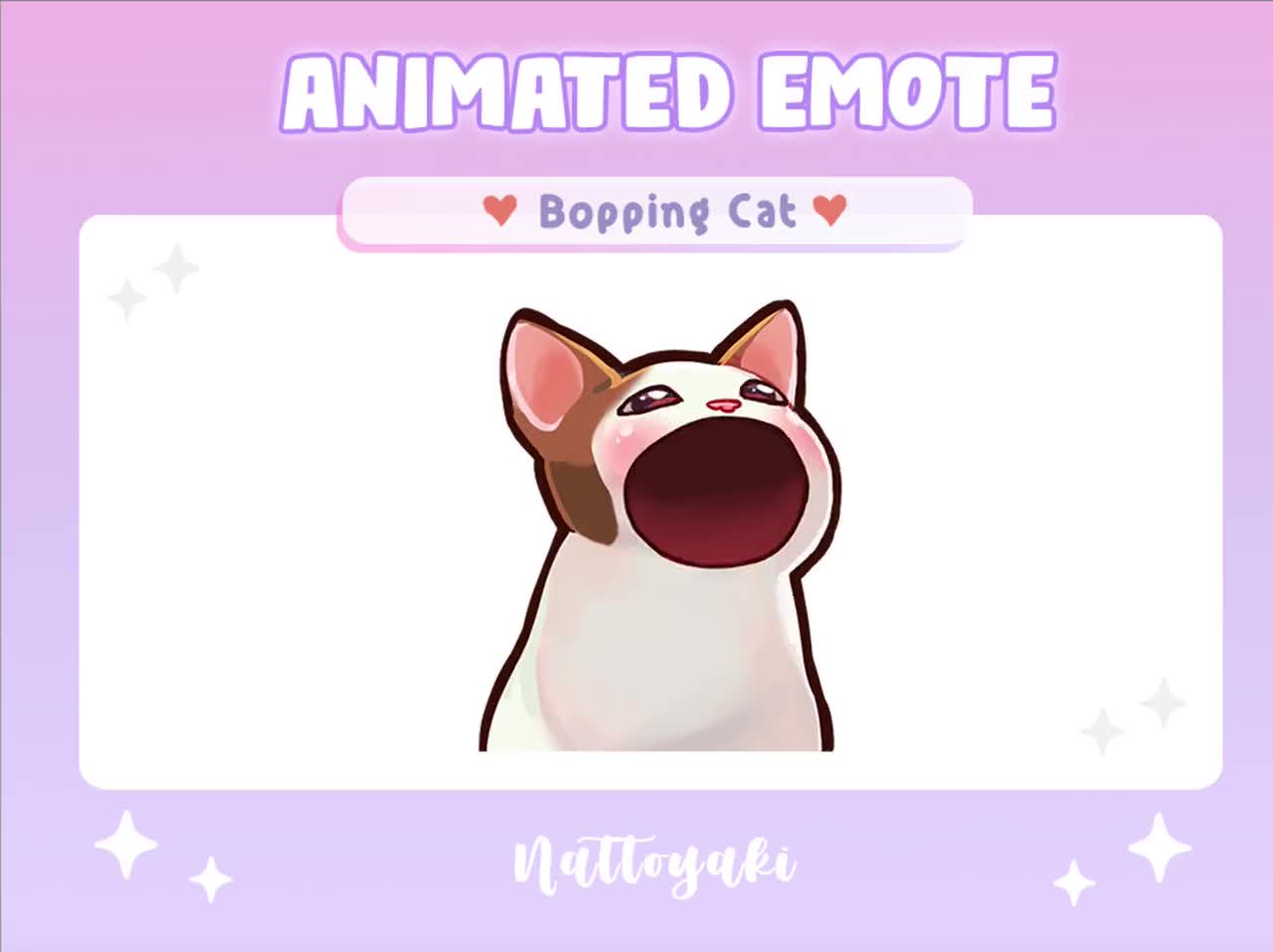 Pop Cat Animated Pixel Art Emote for Twitch, Discord &  | Ready to  use