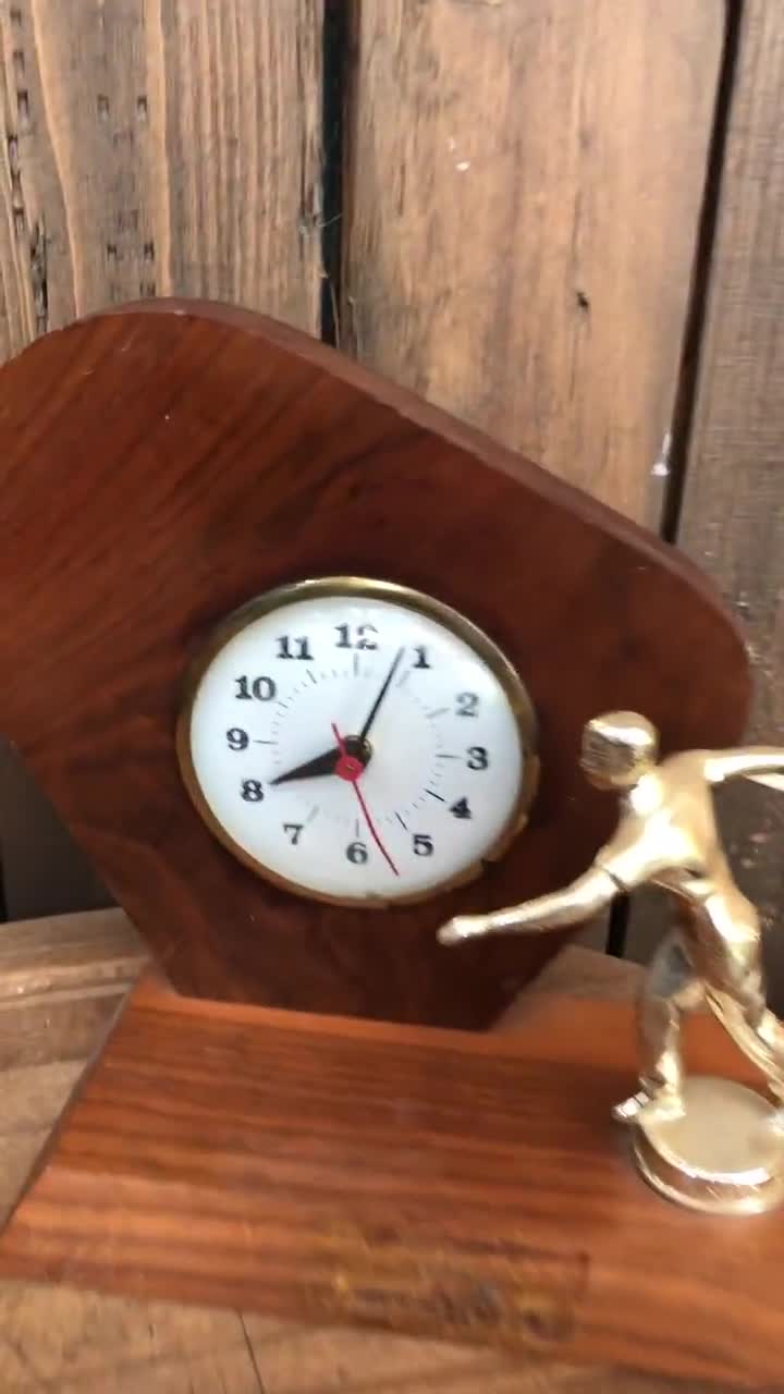 Vintage hotsell Wooden Bowling Clock