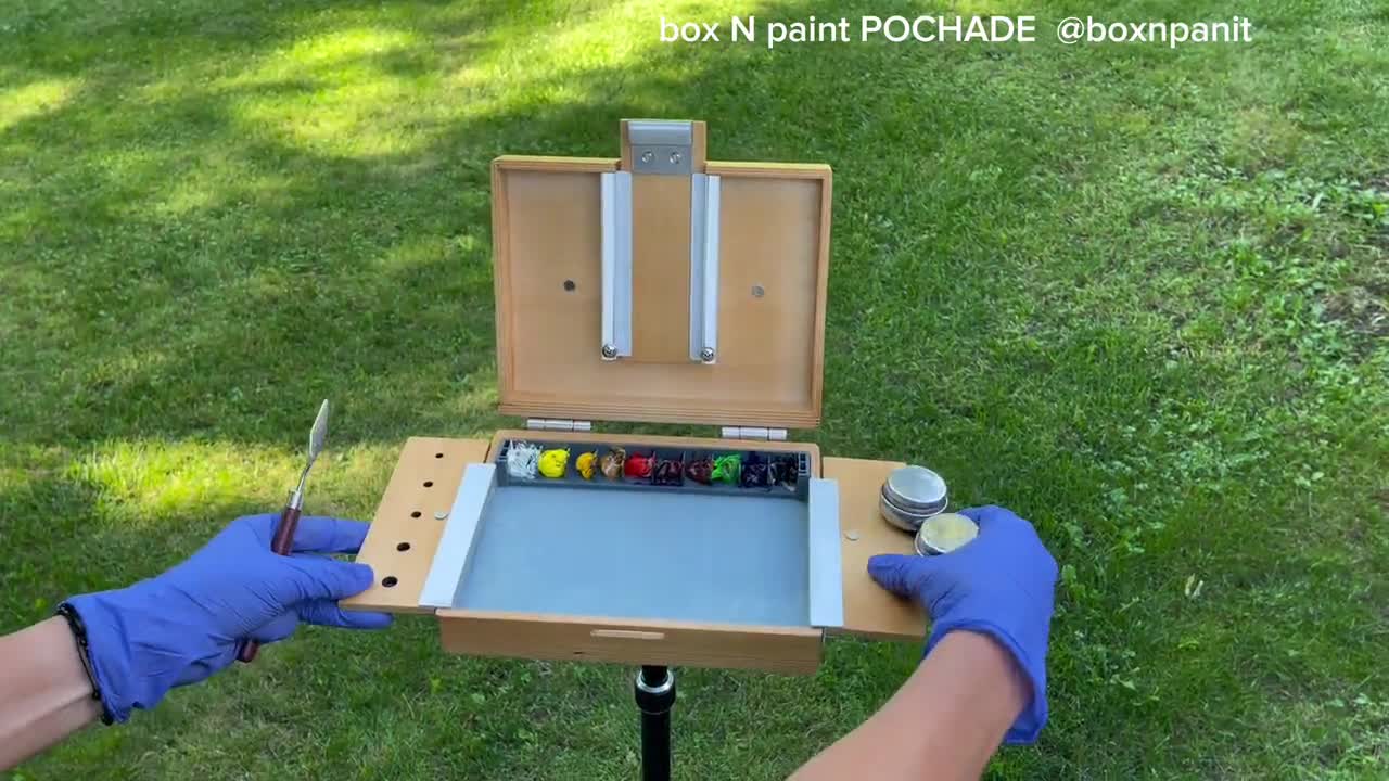 Meeden Pochade Box, Tabletop Easel For Painting, Portable Easel Box For  Painting Canvas With Nylon Carry Bag, Painting Easel Art Easels For  Painting Adult For Outdoor Travel Easel