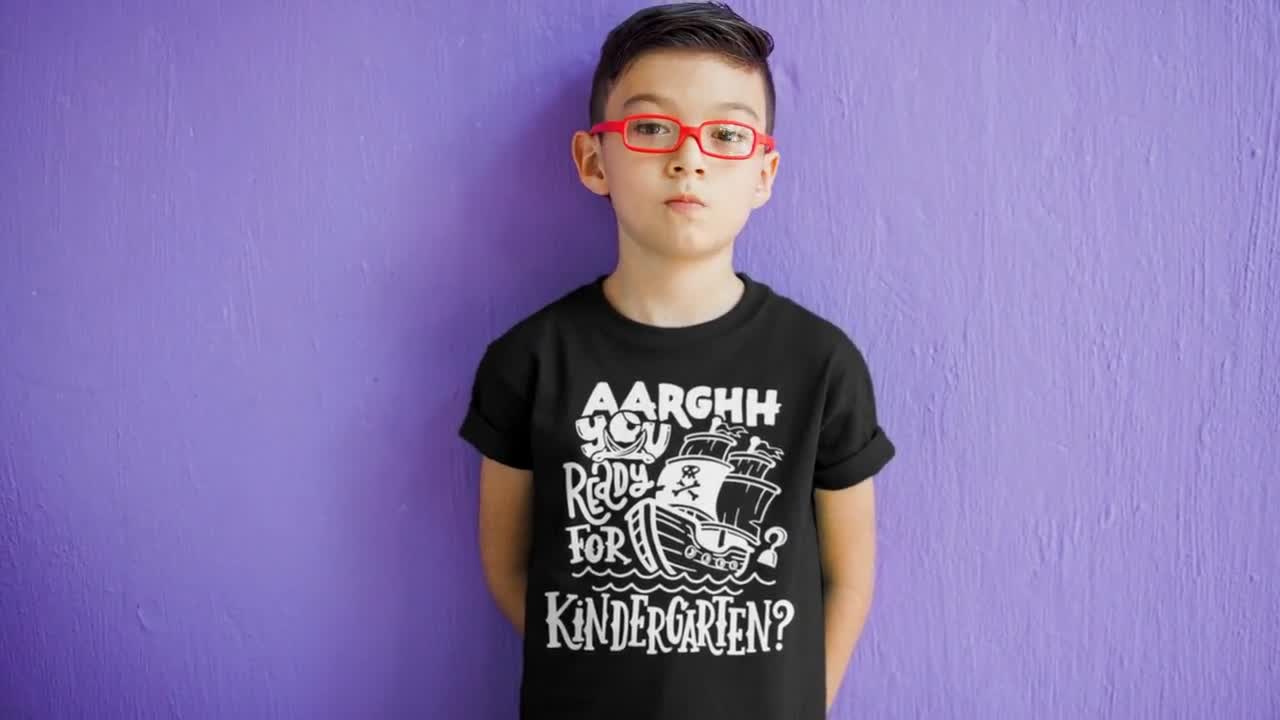 Kids Funny School T Shirt Kindergarten Shirts Pirate Theme Arrgh You R