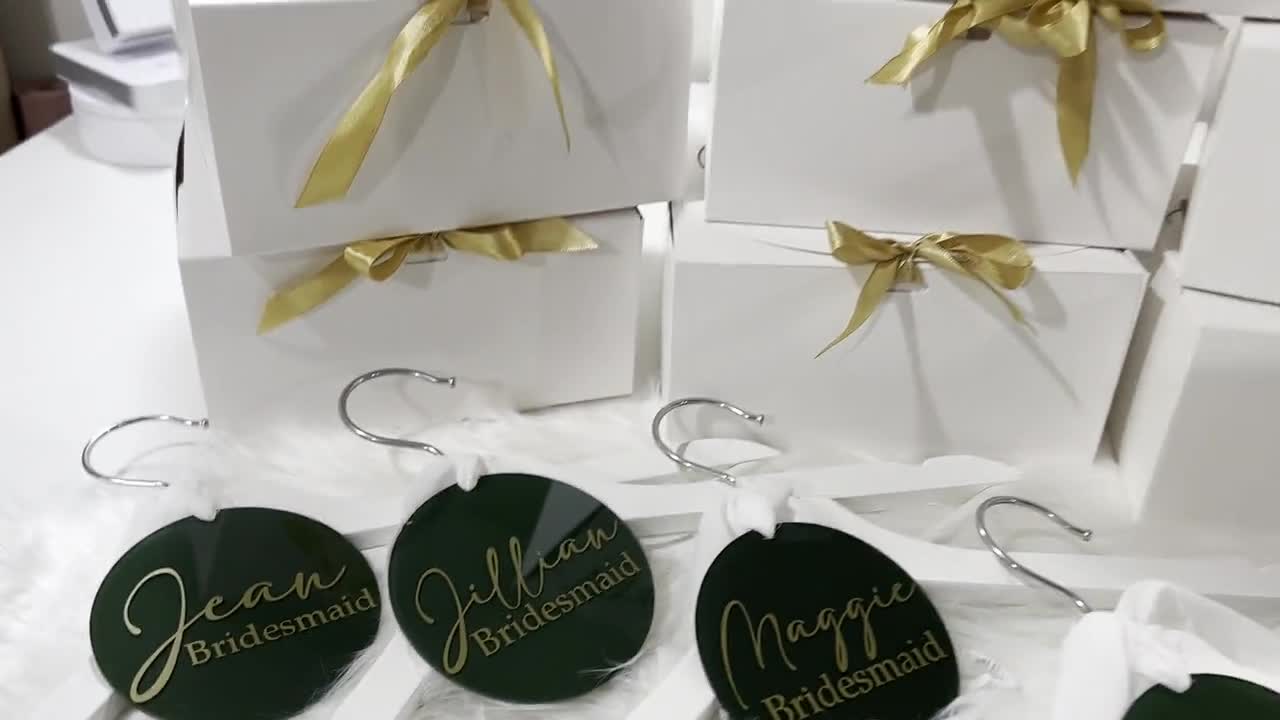 Wedding Name Cards Name Tags Gift Bag Tags Pearl Shimmer Tags Bridesmaid  Gift Tags Bridesmaid Gift Bridal Shower Name Tags Place Card 