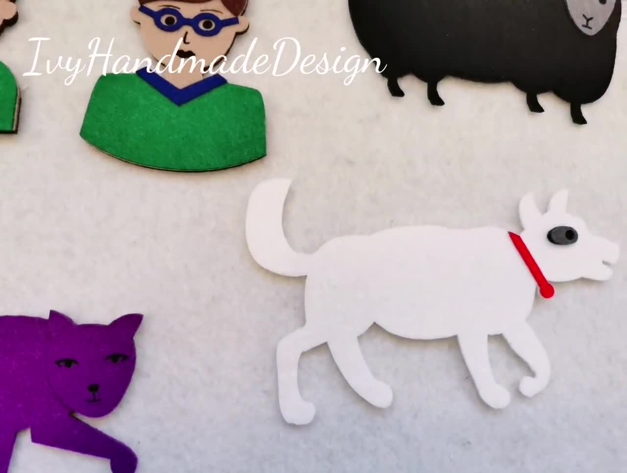 Brown Bear Brown Bear What Do You See Flannel Felt Story/Laser cut/Teacher  Story/Colors/Circle Time/BearTheme/Teaching Resource/Felt Animals, image size:1280x966