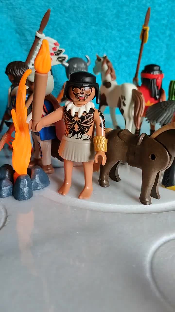 プレイモービルフィギュア ネイティブインディアン ウエスタンプレイ