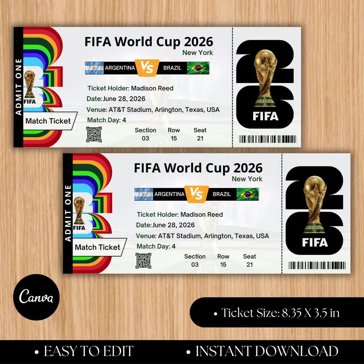 カスタマイズ可能なFIFAワールドカップ2026チケット｜試合観戦チケット