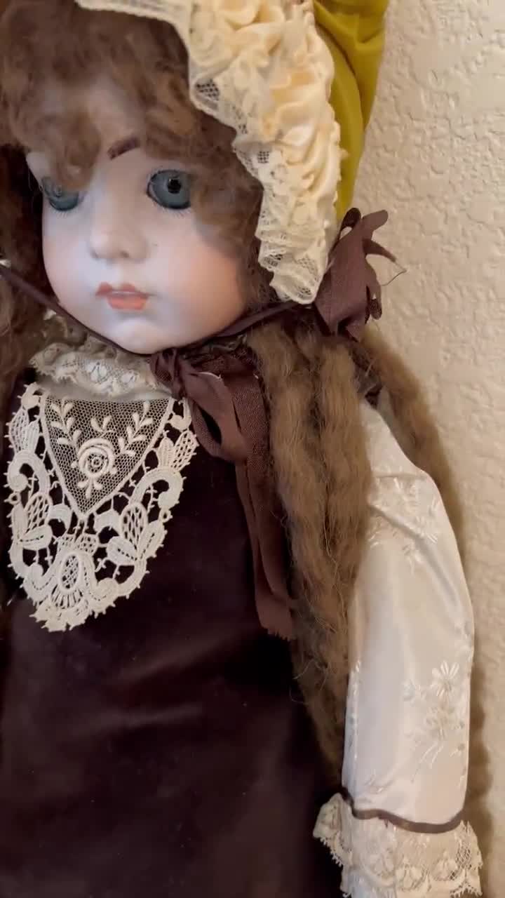 Reproduction De Poupée Ancienne BRU Jne 13 - 45cm - Tête Biscuit Porcelaine