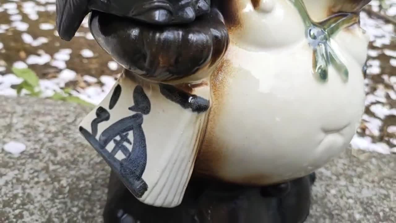 信楽焼 タヌキ タヌキ フクロウメダル - Etsy