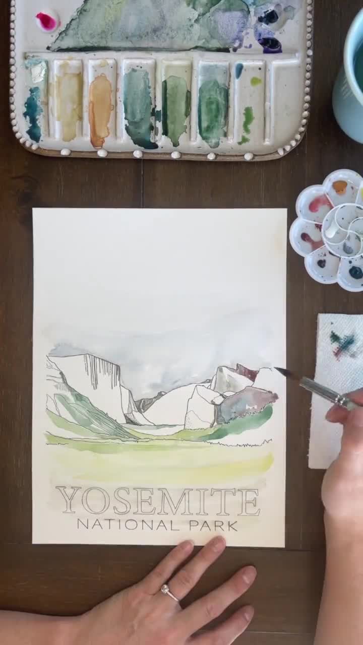 Yosemite DIY Watercolor Kit - Kristin Douglas Art