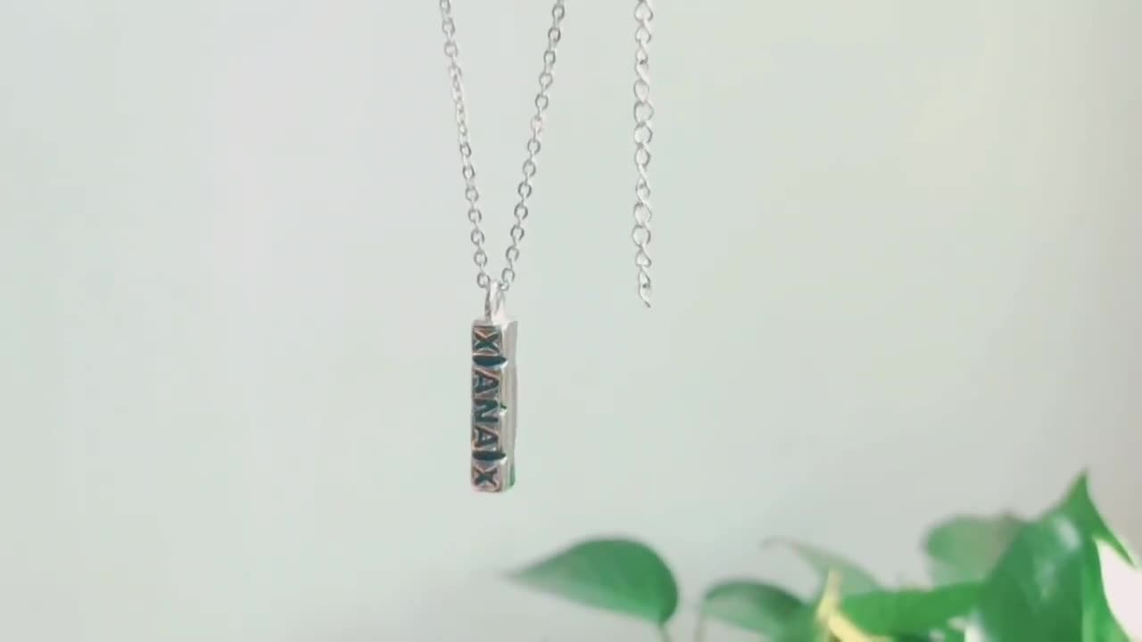 アクセサリー xanax Xanxa Necklace,pill Necklace,xanax Pendant,vertical Cuboid