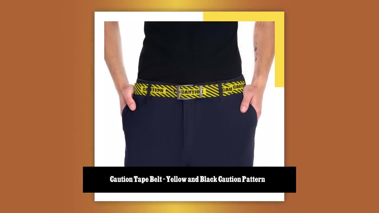 Caution tape outlet belt